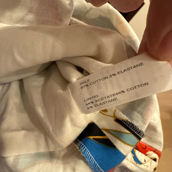 Carolina Herrera Archive Print Collection Tango Dancers Faux Wrap Dress. - Picture 6 of 9